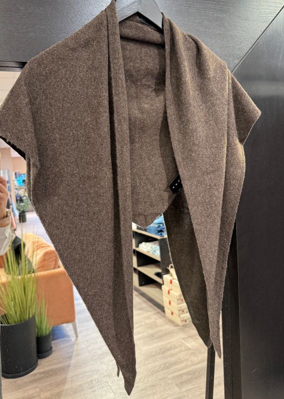 CHRISTIAN AKS - Mira Wool Cash Skjerf Espresso