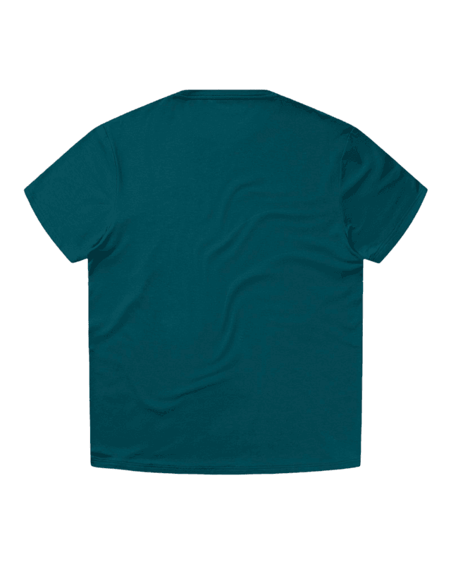 PANOS EMPORIO - Bamboo/Cotton Crew T-skjorte Lagoon