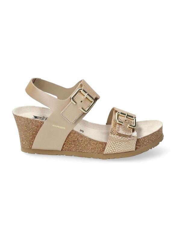 MEPHISTO - Lissandra Perla Wedge Sandal Platinum