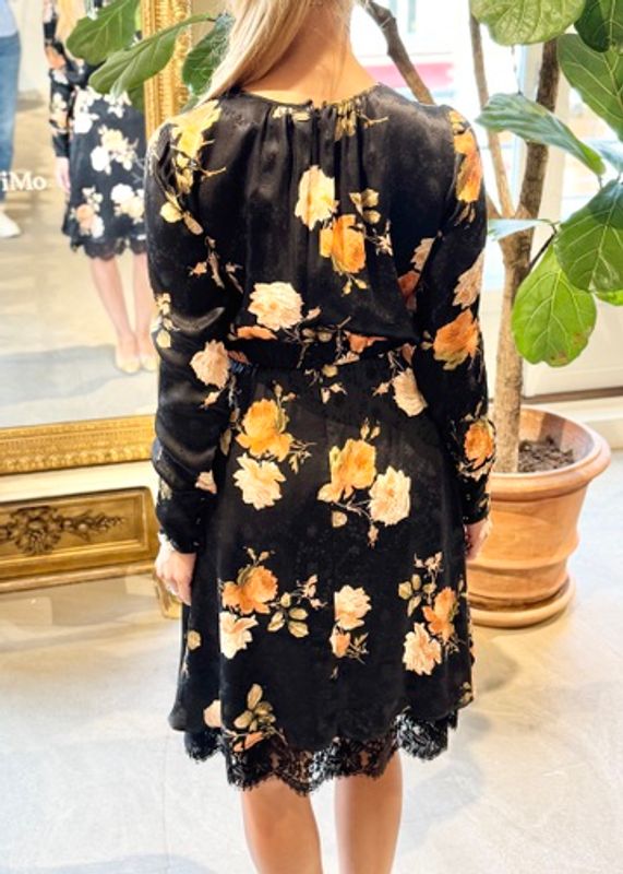 BYTIMO - Jacquard Minikjole Midnight Roses 2710507-110