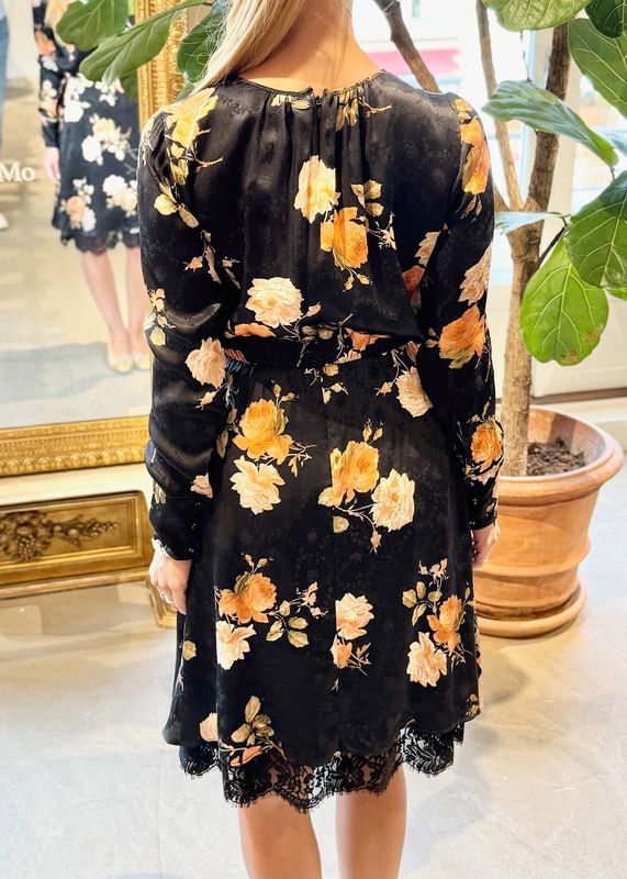 BYTIMO - Jacquard Minikjole Midnight Roses 2710507-110