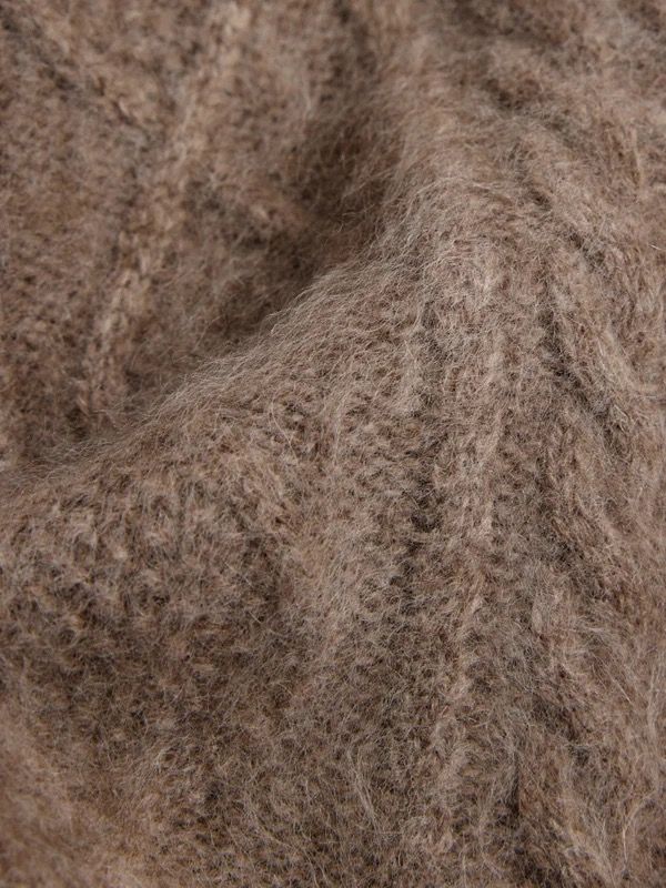 ELLA&IL - Ylva Brushed Chunky Cardigan Light Brown