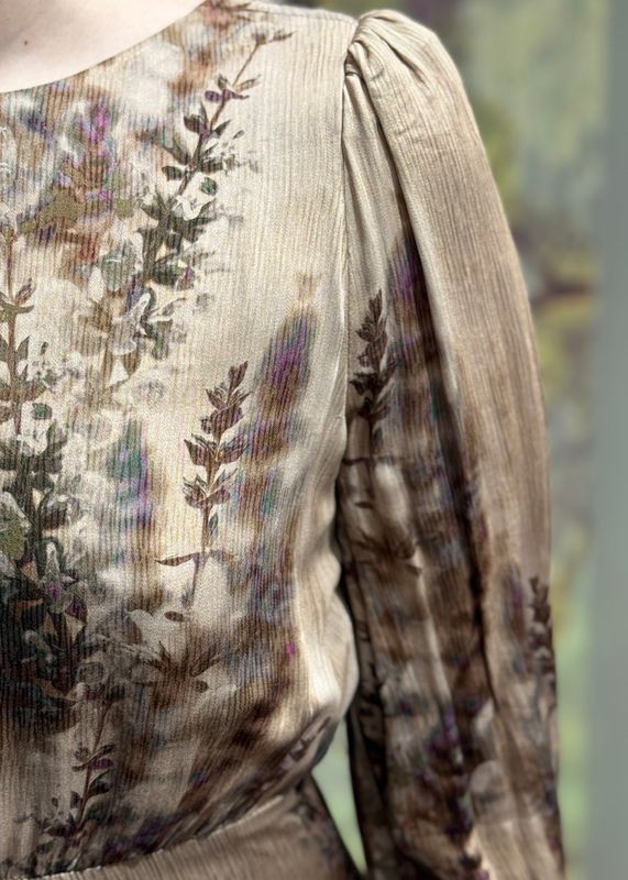 RICCOVERO - Cinco Kjole Dark Heather Flowers 437