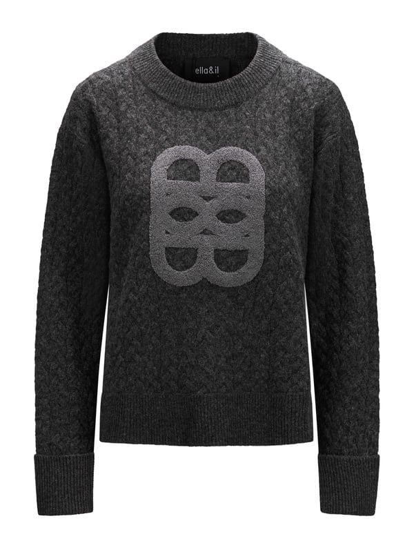 ELLA&IL - Ella Merino Genser Dark Grey Melange