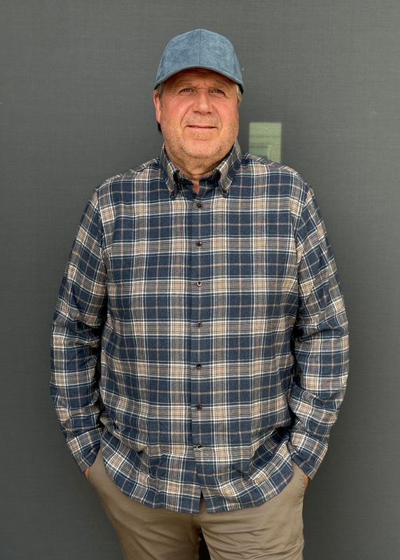 STENSTRÖMS - Flanell Skjorte Regular Dark Blue Check 6122619041-163