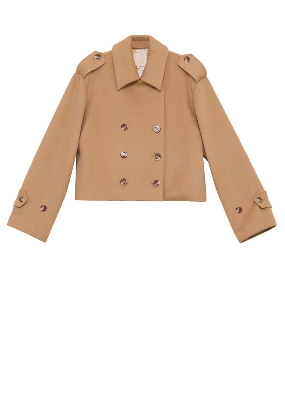 BYTIMO - Tailored Caban Jakke Camel 2440809
