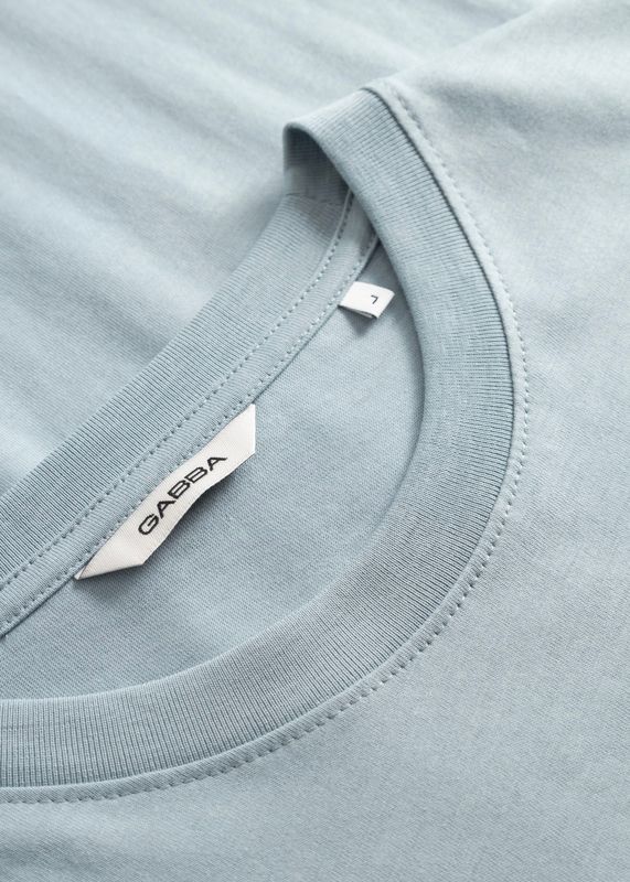 GABBA - Dune Logo SS GOTS T-skjorte Light Blue