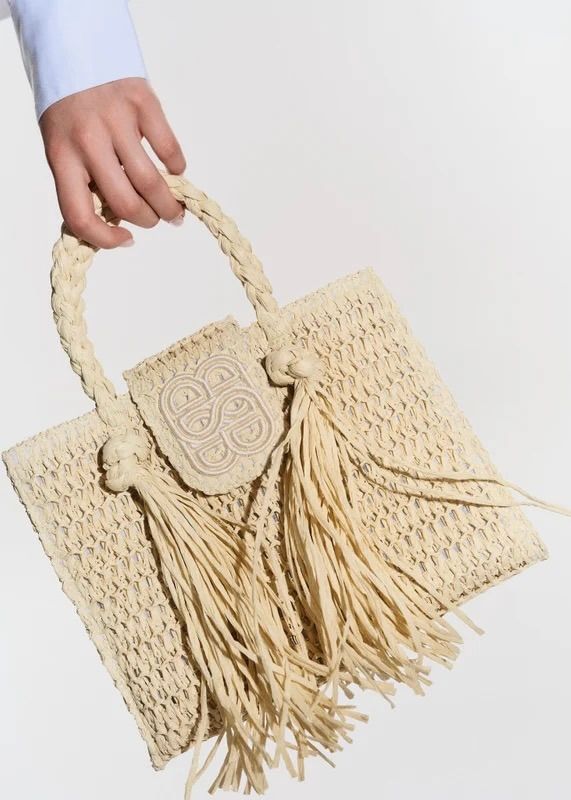 ELLA&IL - Sigrid Straw Veske Beige