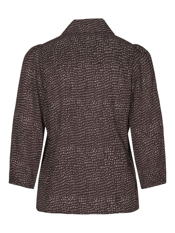 RICCOVERO - Ellen Skjortebluse Brown with Sandstone 727