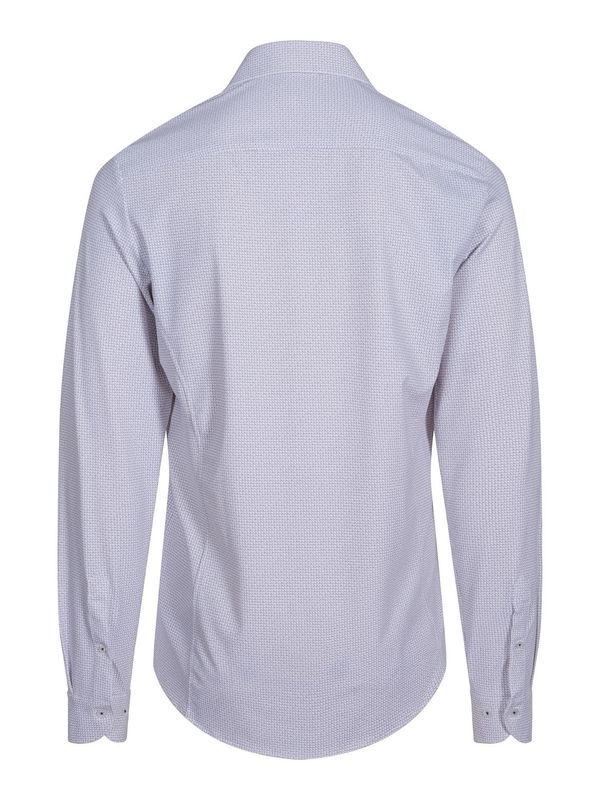 RICCOVERO - M Leo Tailor Skjorte Lt. Beige Pattern 6109-120