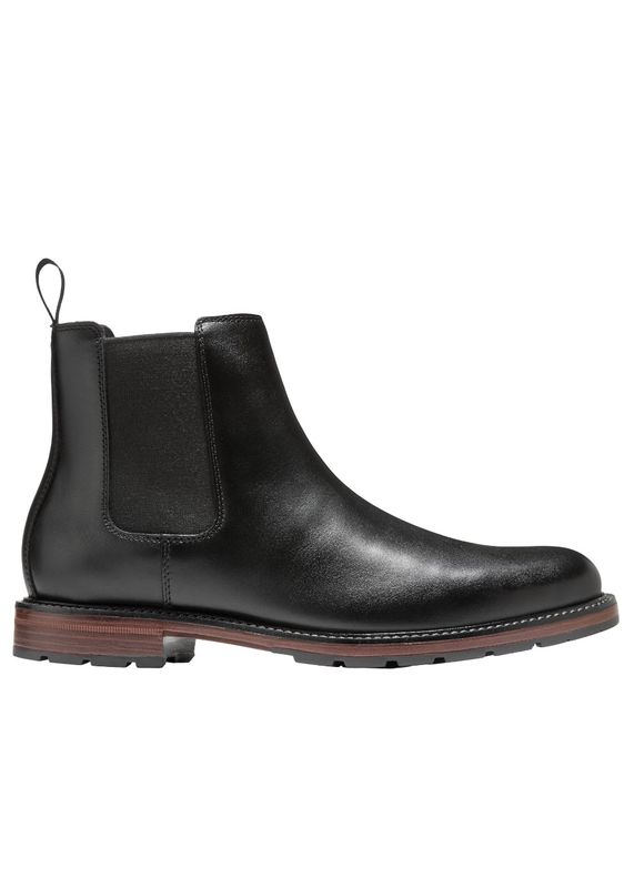COLE HAAN - Men's Roundhill Grand Chelsea Boots WP Black