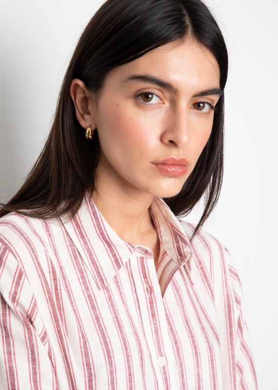 CAMILLA PIHL - Fable Skjorte Berry Stripe