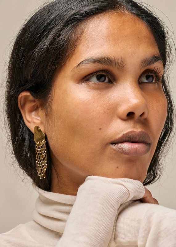 ENAMEL - Solange Øredobber Goldplated