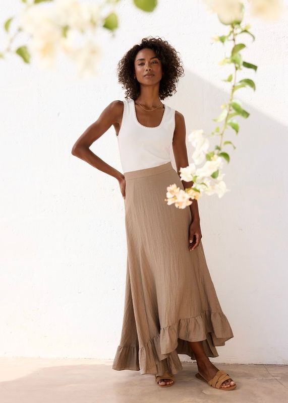 RICCOVERO - Indiana Tank Topp Cream with sand 120