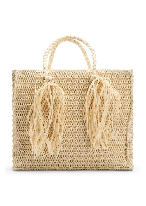 ELLA&IL - Rikke Straw Veske Beige