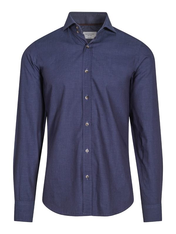 RICCOVERO - M Cody Tailor Fit Skjorte 6104-580 Navy 