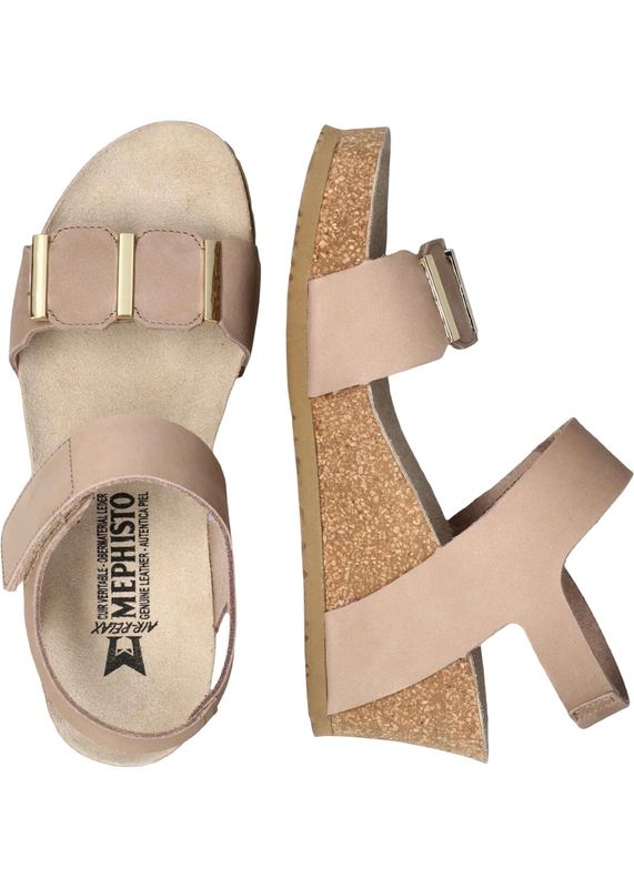 MEPHISTO - Leonore Wedge Sandal P5149225 Light Taupe