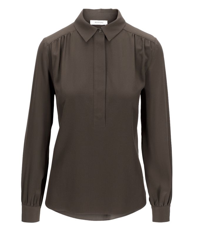RICCOVERO - Savannah Bluse Dark Brown Grey A620-885