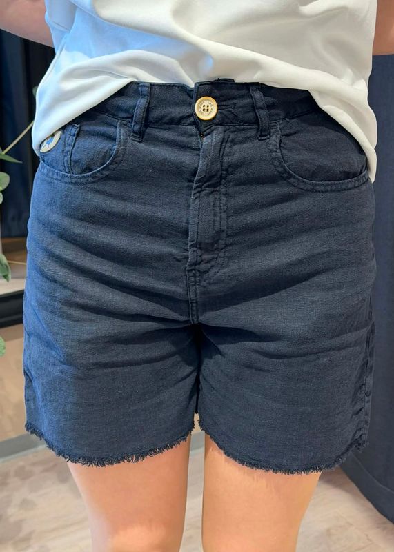 LOIS - Maya Shorts Z 3228-8032 Linen Summer Navy