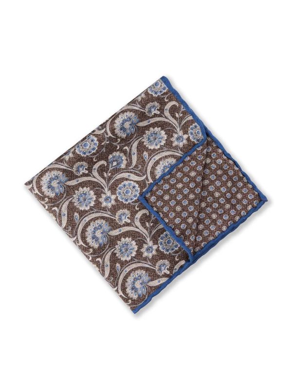 STENSTRÖMS - Lommetørkle Brown Pattern Silk 923443-271