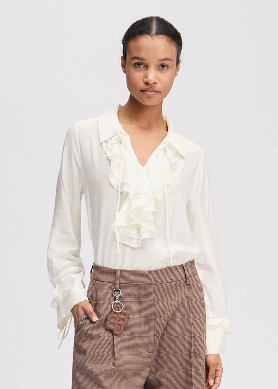 MUNTHE - Lesienna Bluse Ivory