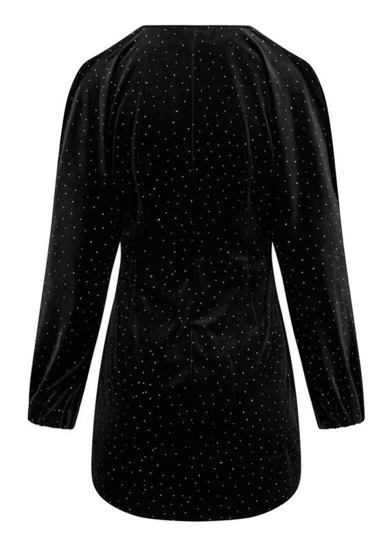 ELLA&IL - Philo Stud Velurkjole Black