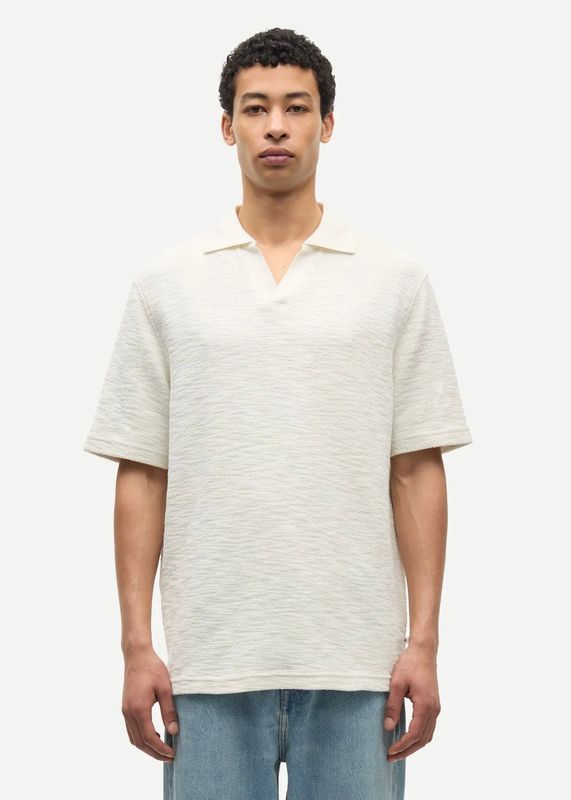 SAMSØE SAMSØE - Samac V-neck Polo 15974 Clear Cream