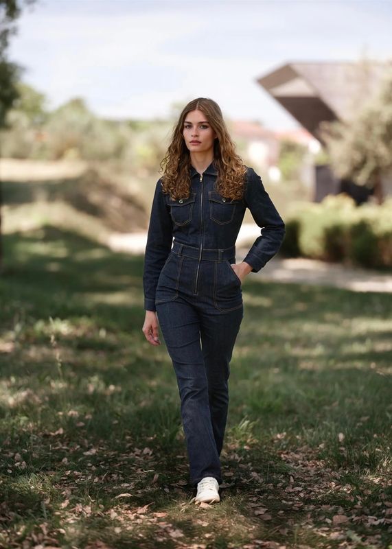 RICCOVERO - 70ties Jumpsuit Denim A534-585