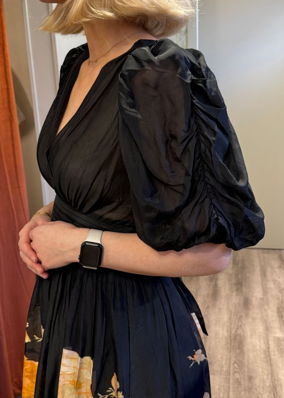 BYTIMO - Organza Gown Maxikjole Midnight Field 2710554 170 