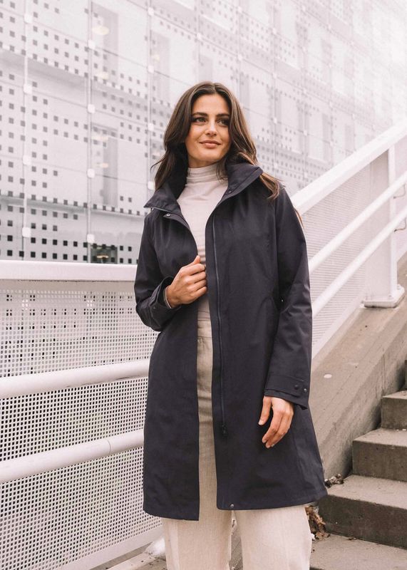 SCANDINAVIAN EDITION - W Tender III Regnkåpe Midnight Blue